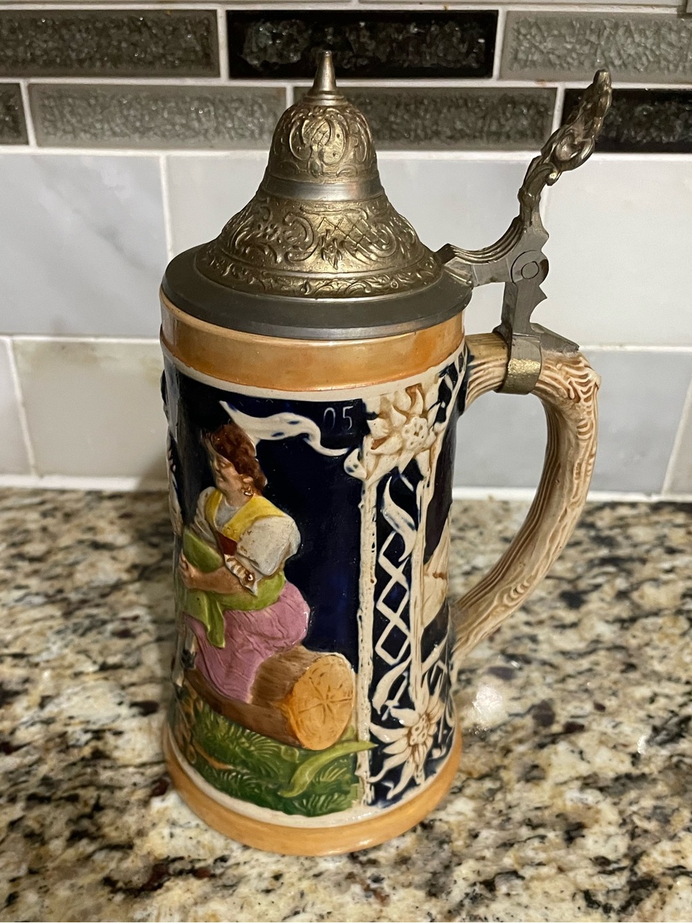 Vintage German beer stein